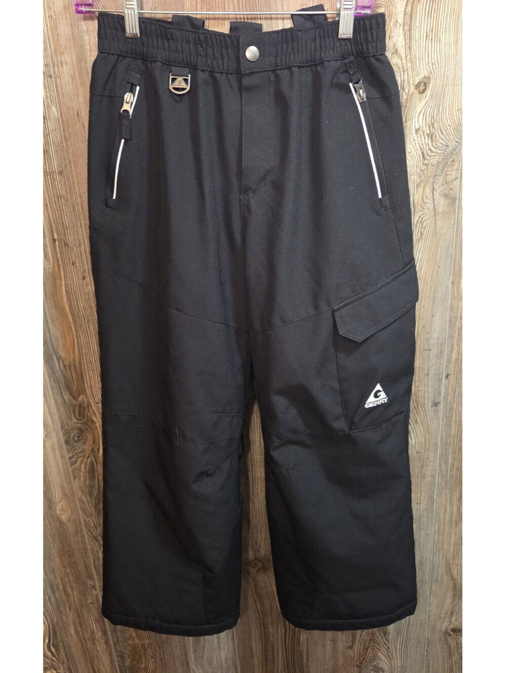 Gerry Winter Ski Snow Pants Youth Size Large (14/16) Black Insulated EUC
